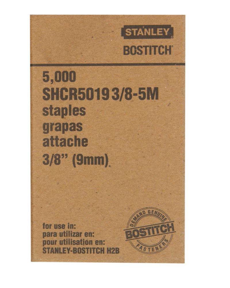 Stanley SHCR50193/8-5M Galvanized Staples Grapas attache. 3/8. 5000/Pack - Image 2