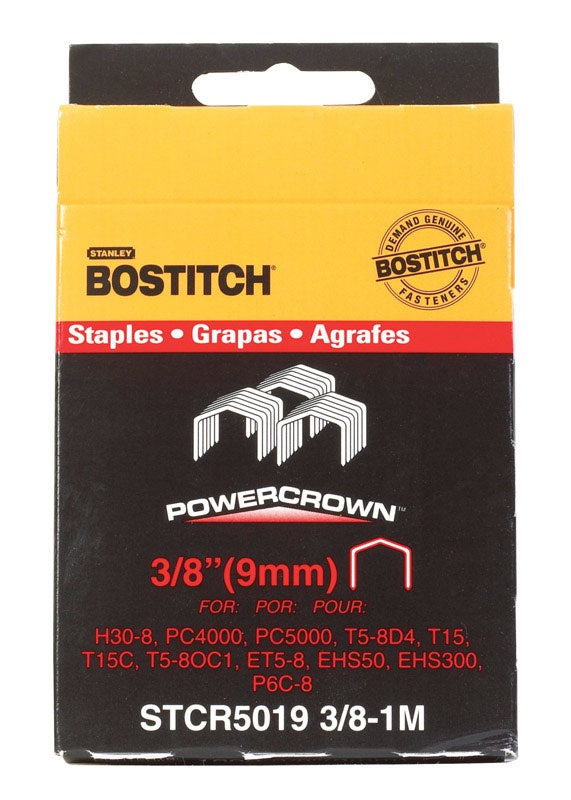 Bostitch STCR50193/8-1M PowerCrown Wide Crown Staples. 1000 Count - Image 2