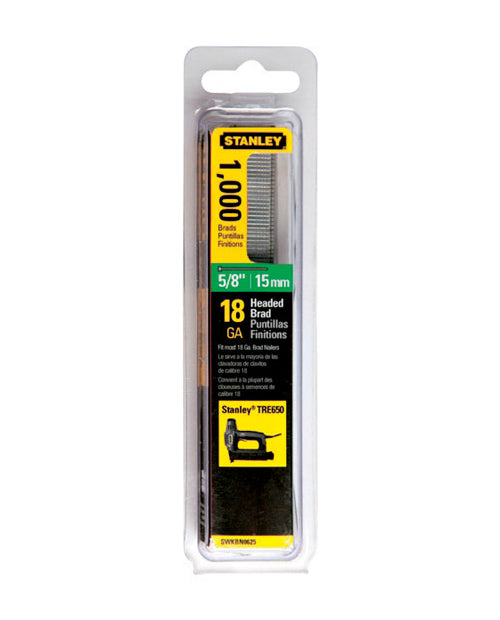 Stanley SWKBN625 Brad Nails. 5/8. 1000/Pack