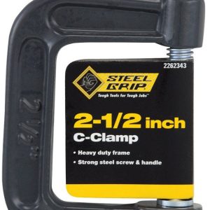 Steel Grip 2262343 Adjustable C-Clamp. 2-1/2. Steel