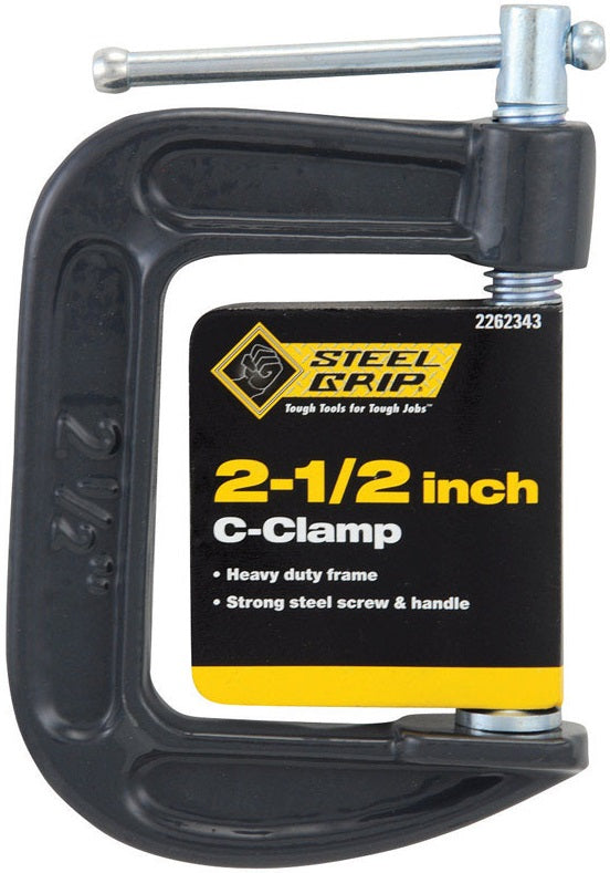 Steel Grip 2262343 Adjustable C-Clamp. 2-1/2. Steel