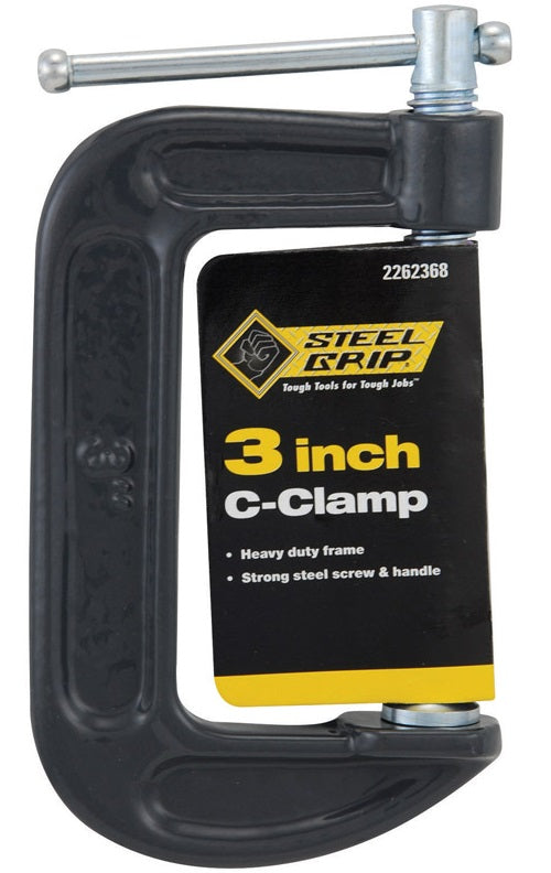 Steel Grip 2262368 Adjustable C-Clamp. 3. Steel