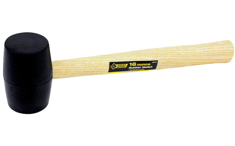 Steelgrip 2259323 Rubber Mallet. Hardwood. 16 Oz