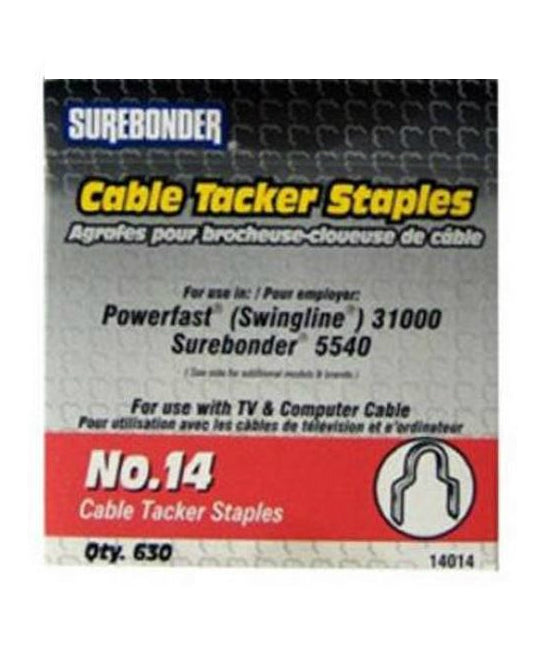 Surebonder 14014 #14 Staple For 5540 Cable Tacker 1/4. 630/Pack - Image 2