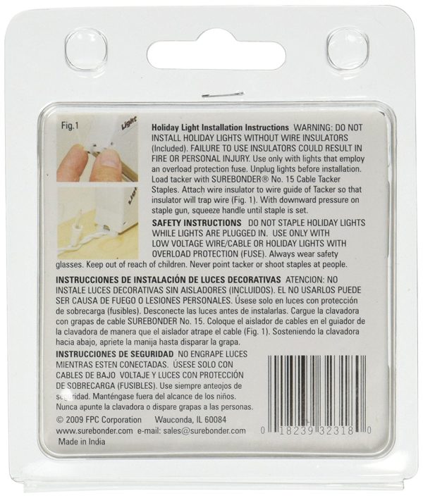 Surebonder 15030C Holiday Light Staples And Insulators - Image 2