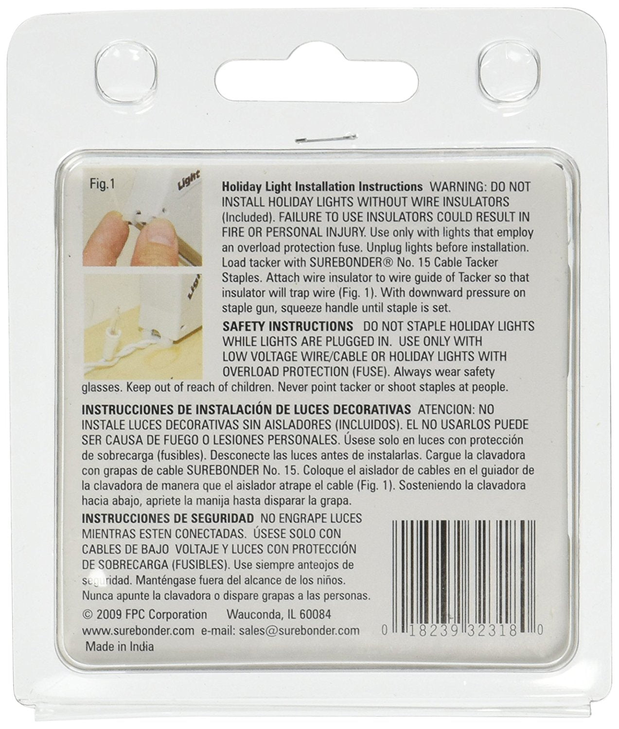 Surebonder 15030C Holiday Light Staples And Insulators - Image 2