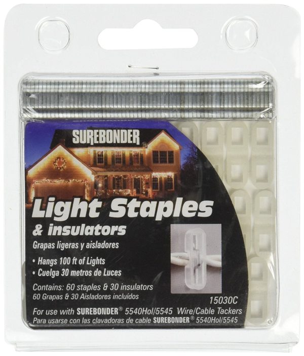 Surebonder 15030C Holiday Light Staples And Insulators