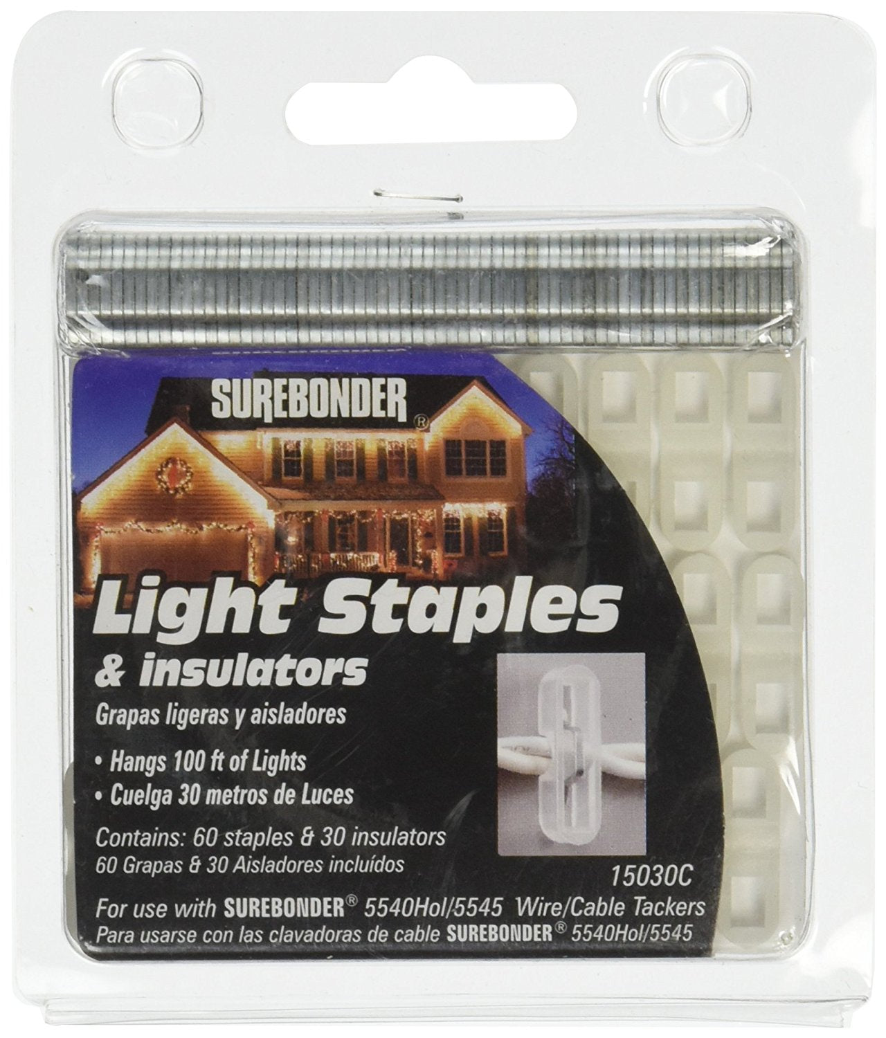 Surebonder 15030C Holiday Light Staples And Insulators