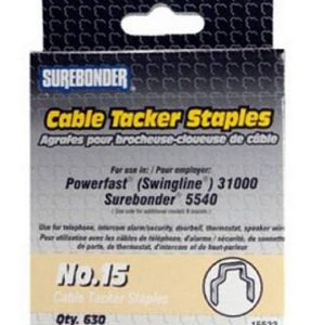 Surebonder 15532 #15 Staple For 5540 Cable Tacker 5/32. 630/Box