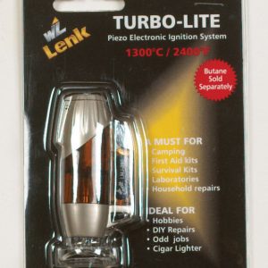 Wall Lenk LMJ-280 Turbo-Lite Torch. Silver. 2.8 x 1.4